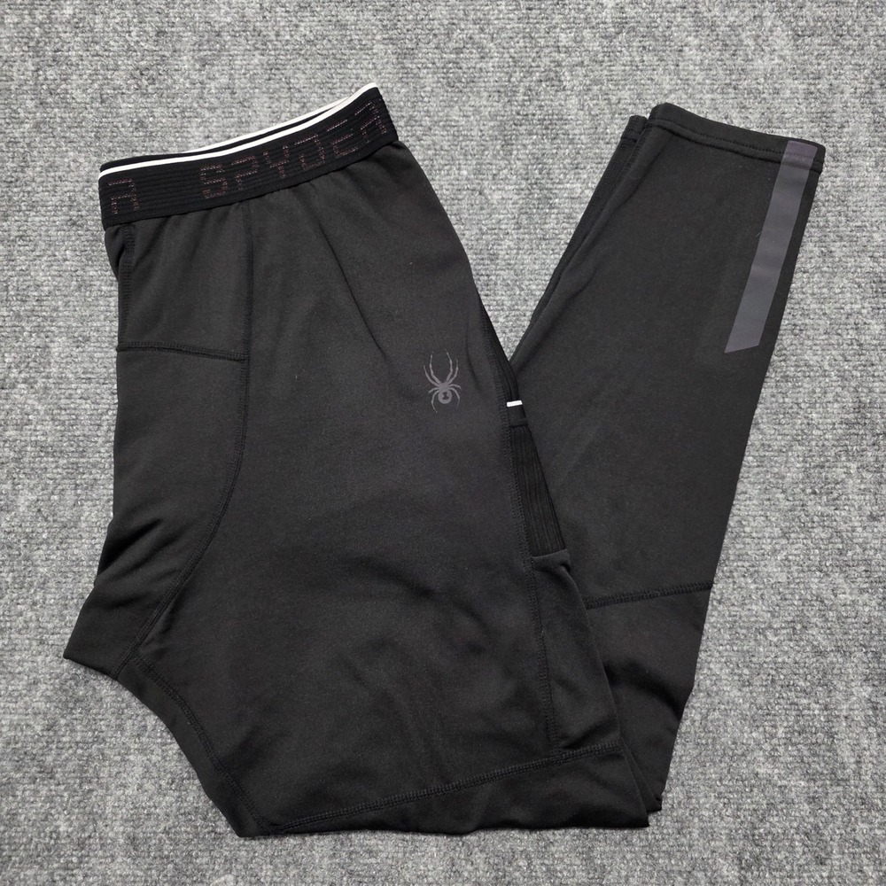 Spyder‎ Active Men's Small ProWeb Compression Leggings Black Athletic Training